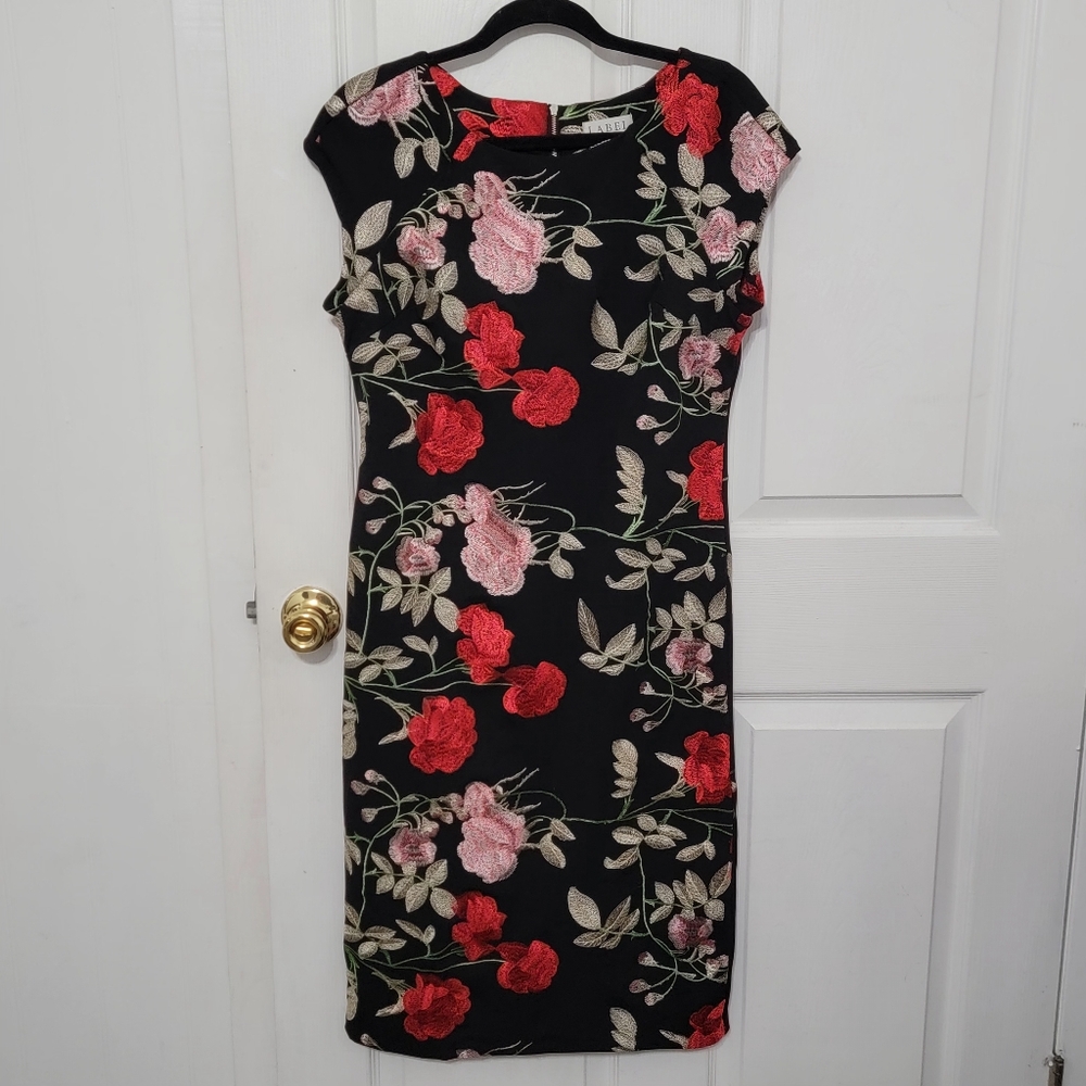 Label by 5 Twelve Embroidered Floral Midi Dress